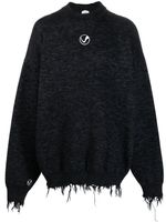 VETEMENTS sweat à logo brodé - Noir