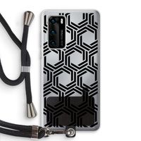 Geometrisch patroon: Huawei P40 Transparant Hoesje met koord