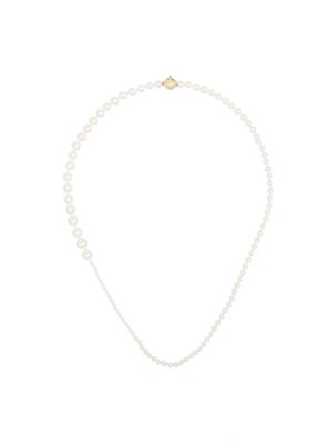 Sophie Bille Brahe 14kt gold pearl necklace - WHITE