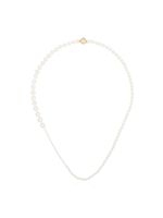 Sophie Bille Brahe 14kt gold pearl necklace - WHITE