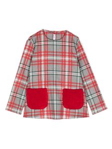 Il Gufo blouse à carreaux - Gris