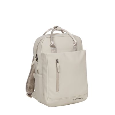 New Rebels Harper Miami Beige 10L Rugzak Waterafstotend Laptop 13"