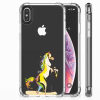 Apple iPhone Xs Max Stevig | Bumper Hoesje | Horse Color