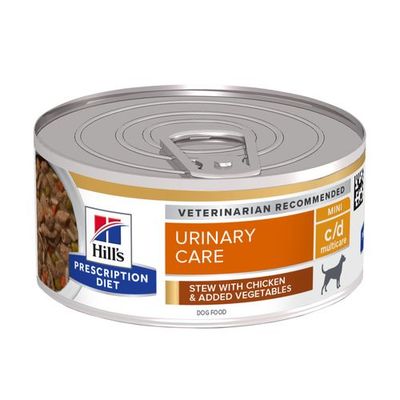 Hill&apos;s Prescription Diet C/D Urinary Care hondenvoer stoofpotje kip & groenten 156g blik