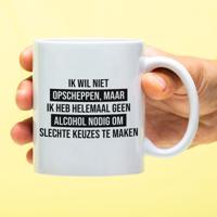 Mok Geen alcohol nodig
