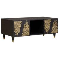 Salontafel Zwart 100 x 54 x 40 cm Massief Mango Hout
