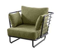 Taiyo lounge chair alu black/emerald green - Yoi