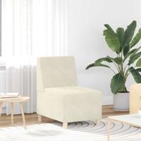 Fauteuil 55 cm fluweel crmekleurig Fauteuil 55 cm fluweel crmekleurig
