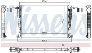 Intercooler, inlaatluchtkoeler 961594