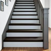 VidaXL Traptreden 2 st 90x30x2 cm massief eikenhout donkerbruin