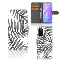 Samsung Galaxy S20 Hoesje Leaves Grey