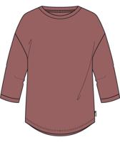 Jack wolfskin Travek 3 4 T-shirt Dames Mineral Red Heather S
