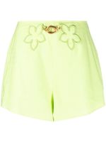 Cult Gaia short à appliques fleurs - Vert
