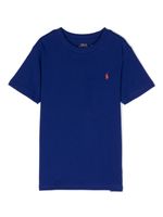 POLO RALPH LAUREN KIDS t-shirt en coton à logo brodé - Bleu - thumbnail