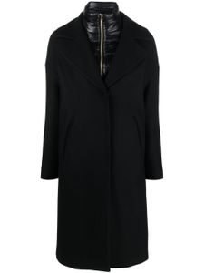 Herno manteau à plastron matelassé - Noir