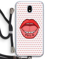 Yolo Denise: Samsung Galaxy J5 (2017) Transparant Hoesje met koord