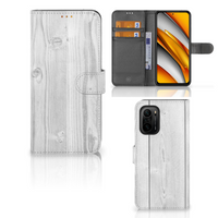 Poco F3 | Xiaomi Mi 11i Book Style Case White Wood - thumbnail