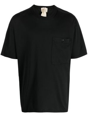 Ten C t-shirt en coton à poche poitrine - Noir