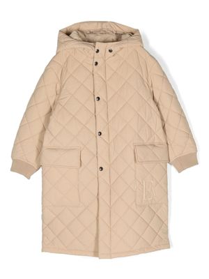 Emporio Armani Kids manteau matelassé à capuche - Tons neutres