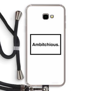 Ambitchious: Samsung Galaxy J4 Plus Transparant Hoesje met koord