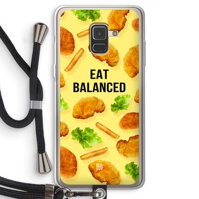 Eat Balanced: Samsung Galaxy A8 (2018) Transparant Hoesje met koord