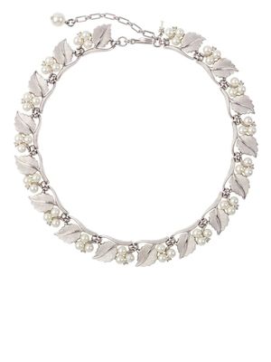 Susan Caplan Vintage collier à ornements en cristal (années 1960) - Argent