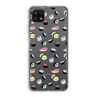 Sushi time: Samsung Galaxy A22 5G Transparant Hoesje