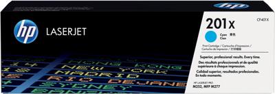 HP toner 201X, 2 300 pagina&apos;s, OEM CF401X, cyaan