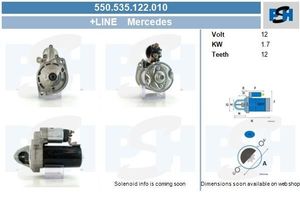 Startmotor Mercedes 1.7 kw 550535122010