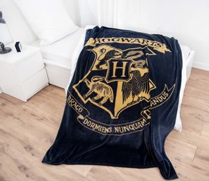 HERDING Harry Potter plaid 150 x 200 cm Polyester Zwart, Goud