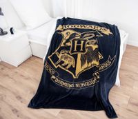 HERDING Harry Potter plaid 150 x 200 cm Polyester Zwart, Goud - thumbnail