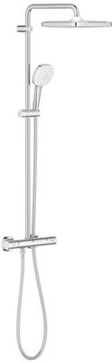 Grohe Tempesta 250 Cube regendoucheset met 3 straalsoorten en thermostaatkraan Ø25cm chroom