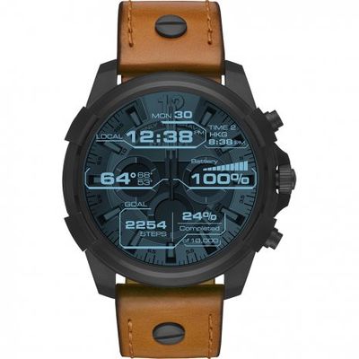 Horlogeband Diesel DZT2002 Leder Bruin 24mm