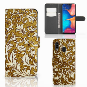 Wallet Case Samsung Galaxy A30 Barok Goud