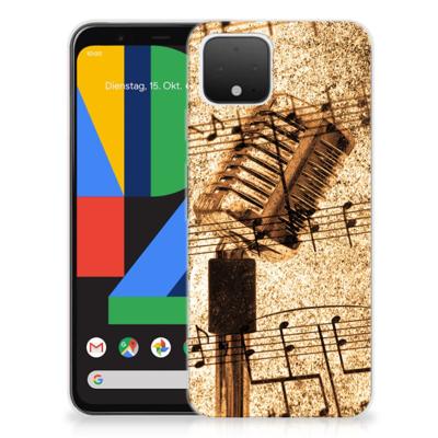 Google Pixel 4 | Siliconen hoesje | met foto Bladmuziek