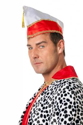 Prinsenmuts rood/wit