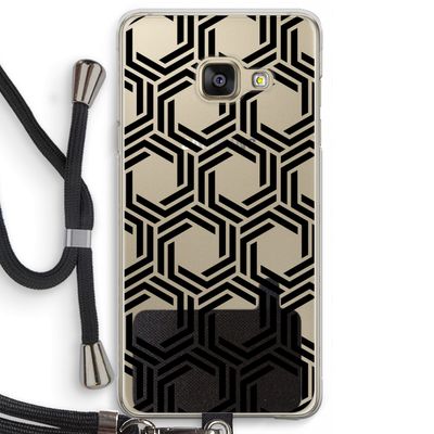 Geometrisch patroon: Samsung Galaxy A3 (2016) Transparant Hoesje met koord