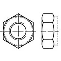 TOOLCRAFT TO-6864378 Zeskantmoeren M6 DIN 980 Staal Verzinkt 1000 stuk(s)