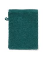 HEMA Tweedekans washand 16x21cm recycled katoen donkergroen (groen)