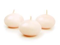 Drijvende Kaars Mat Creme (50st)