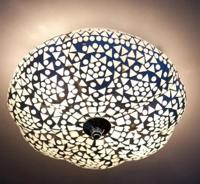 Plafondlamp modern mozaïek e14 fitting rond 25 cm