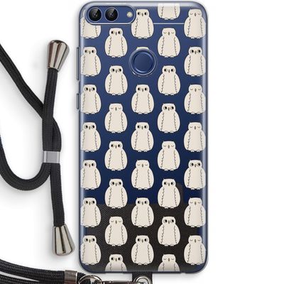 Uilen: Huawei P Smart (2018) Transparant Hoesje met koord