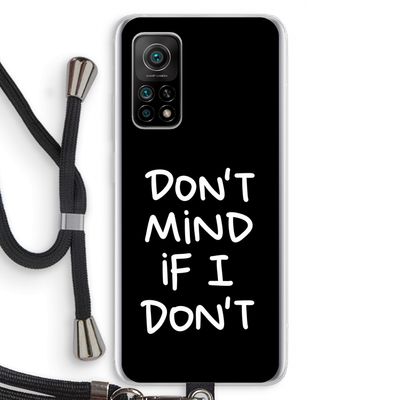 Don't Mind: Xiaomi Mi 10T 5G Transparant Hoesje met koord