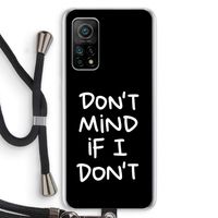 Don't Mind: Xiaomi Mi 10T 5G Transparant Hoesje met koord