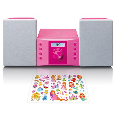 LENCO MC-013PK - Stereo set met FM radio en CD speler - Roze LENCO MC-013PK - Stereo set met FM radio en CD speler - Roze