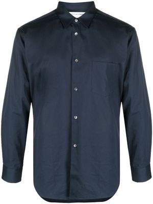 Comme Des Garçons Shirt chemise à col pointu - Bleu