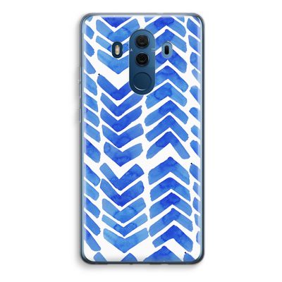 Blauwe pijlen: Huawei Mate 10 Pro Transparant Hoesje