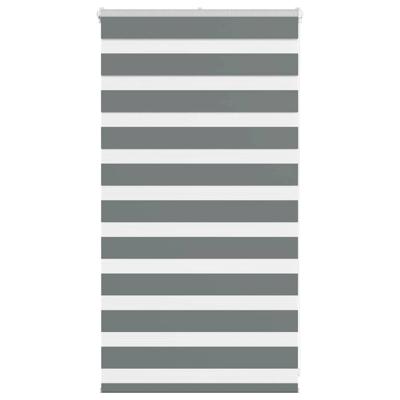 Zebra rolgordijn 70x100 cm stofbreedte 65,9 cm donkergrijs