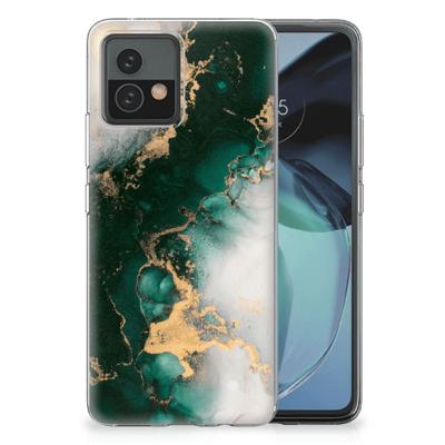 TPU Siliconen Hoesje voor Motorola Moto G72 Marmer Groen TPU Siliconen Hoesje voor Motorola Moto G72 Marmer Groen