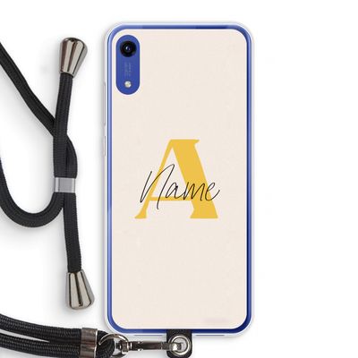 Amber Script: Honor Play 8A Transparant Hoesje met koord
